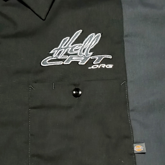 Dickies "Hell Cat" Embroidered Work Shirt - Picture 3 of 7
